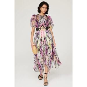 Bibhu Mohapatra x RTR Puff Shoulder Printed Dress